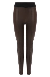 Кожаные легинсы Brunello Cucinelli
