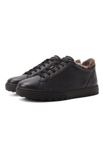 Кожаные кеды Kiton