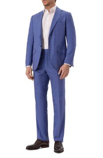 Костюм из смеси кашемира и шелка Kiton
