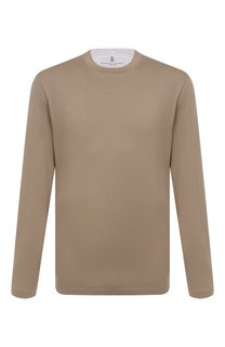 Хлопковый лонгслив Brunello Cucinelli