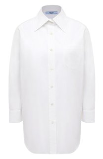 Хлопковая рубашка Prada