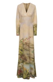 Платье с отделкой пайетками Elie Saab