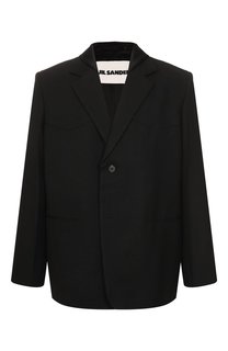 Пиджак из вискозы и шелка Jil Sander