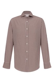 Хлопковая рубашка Brunello Cucinelli