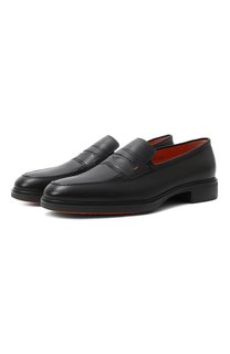 Кожаные пенни-лоферы Easy On Santoni