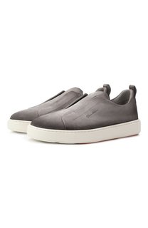 Замшевые кеды Cleanic Santoni