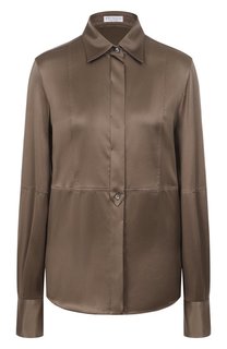 Атласная блузка Brunello Cucinelli