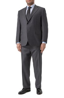 Костюм из шерсти и шелка Canali
