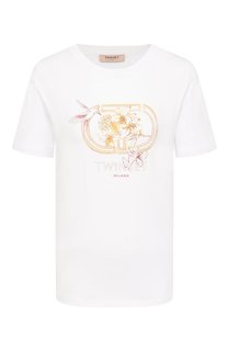 Хлопковая футболка Twinset