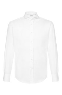 Хлопковая сорочка Brunello Cucinelli