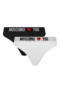 Комплект из двух трусов-стрингов Moschino
