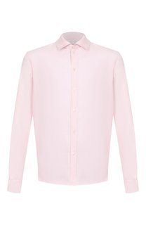 Рубашка изо льна и хлопка Zimmerli