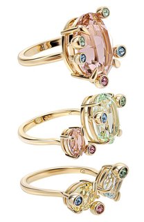 Комплект из трех колец Gema Swarovski