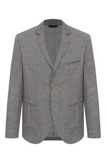 Пиджак изо льна и шерсти Giorgio Armani