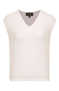 Топ изо льна и хлопка Emporio Armani