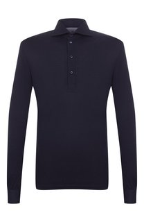 Поло из шелка и хлопка Brunello Cucinelli