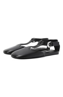 Кожаные балетки Mary Jane Jil Sander