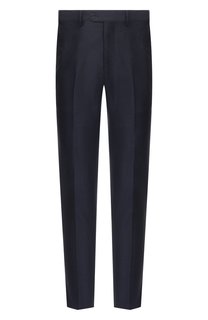 Брюки из шерсти и хлопка Emporio Armani