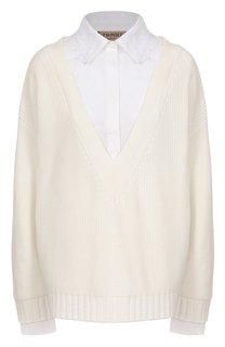 Хлопковый пуловер Twinset