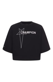 Хлопковая футболка Rick Owens x Champion Rick Owens