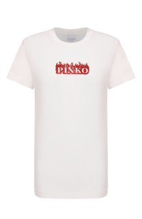 Хлопковая футболка Pinko