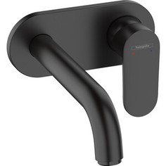 Смеситель для раковины Hansgrohe Vernis Blend для механизма 13622180, черный матовый (71576670)
