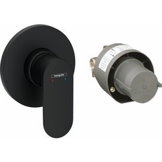 Смеситель для душа Hansgrohe Rebris S с механизмом, матовый черный (72648670)