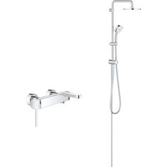 Смеситель для ванны Grohe Plus с душевым гарнитуром, хром (33553003, 27394002)