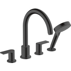 Смеситель на борт ванны Hansgrohe Vernis Blend для механизма 13244180, черный матовый (71456670)