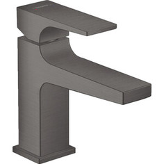 Смеситель для раковины Hansgrohe Metropol с донным клапаном Push-Open, шлифованный черный хром (32500340)