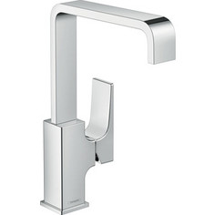 Смеситель для раковины Hansgrohe Metropol высокий, с донным клапаном Push-Open, хром (32511000)