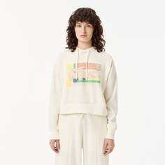 Женская короткая толстовка Lacoste с капюшоном