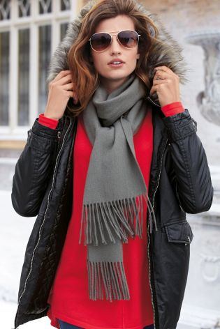 Парка Metallic Parka. Шарф Cashmere Mix Scarf