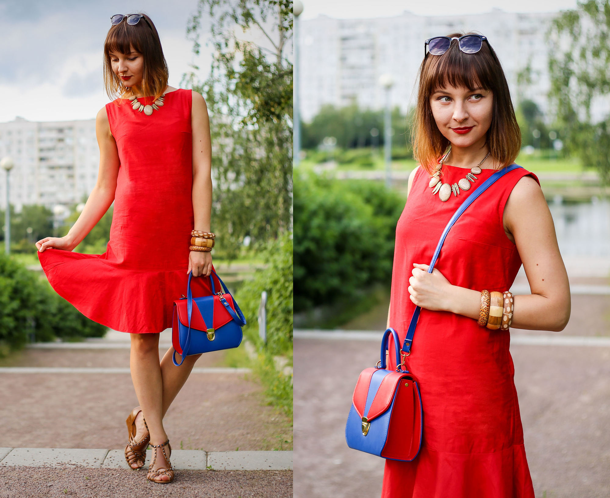 Lady in red